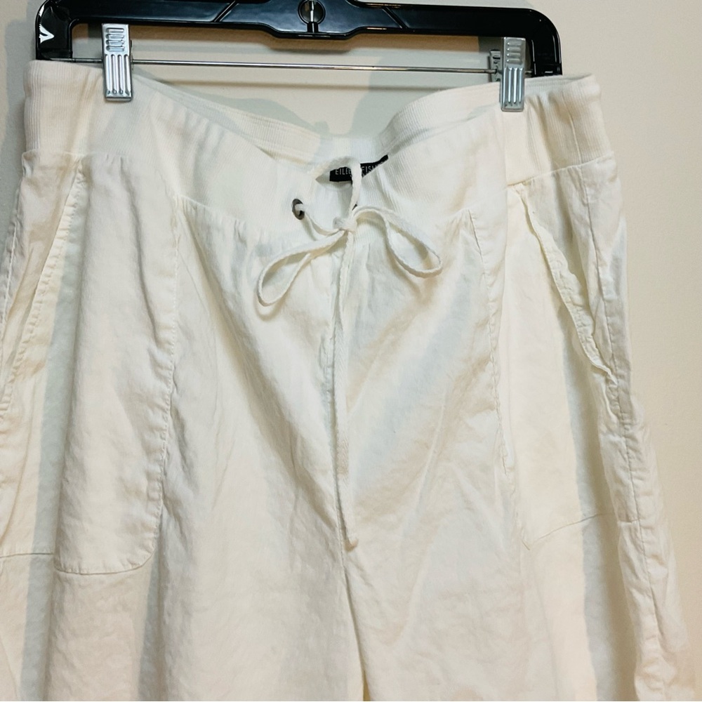 Eileen Fisher White Woman’s Joggers 1X Parachute Pants Utility Draw String Relax - Picture 5 of 9